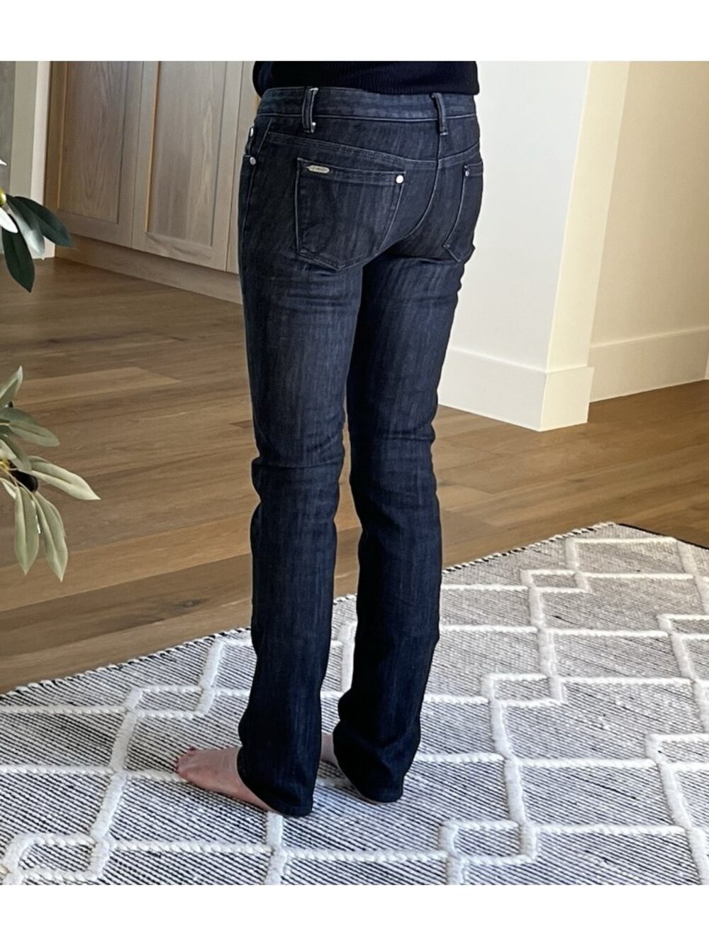 Vintage Hurley Y2K Skinny Black Denim Jeans Low-Rise Excellent Juniors Sz5